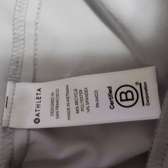 Athleta Tribeca  Tern Gray Cropped Wide Leg Pants Size 4 - Picture 4 of 16